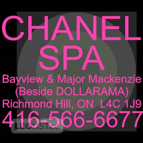 chanel spa price|chanel spa richmond hill.